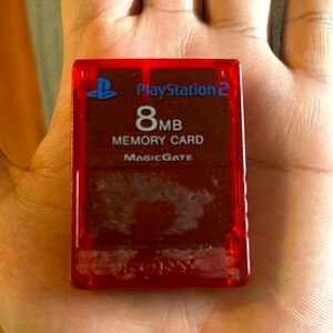 PlayStation 2 Red Memory Card